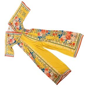 Flying Tomato Yellow Boho Printed Jumpsuit